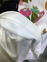 Oversized rhinestone diamond high-waisted black adjustable waist wide leg slacks Women's shorts - Image 3