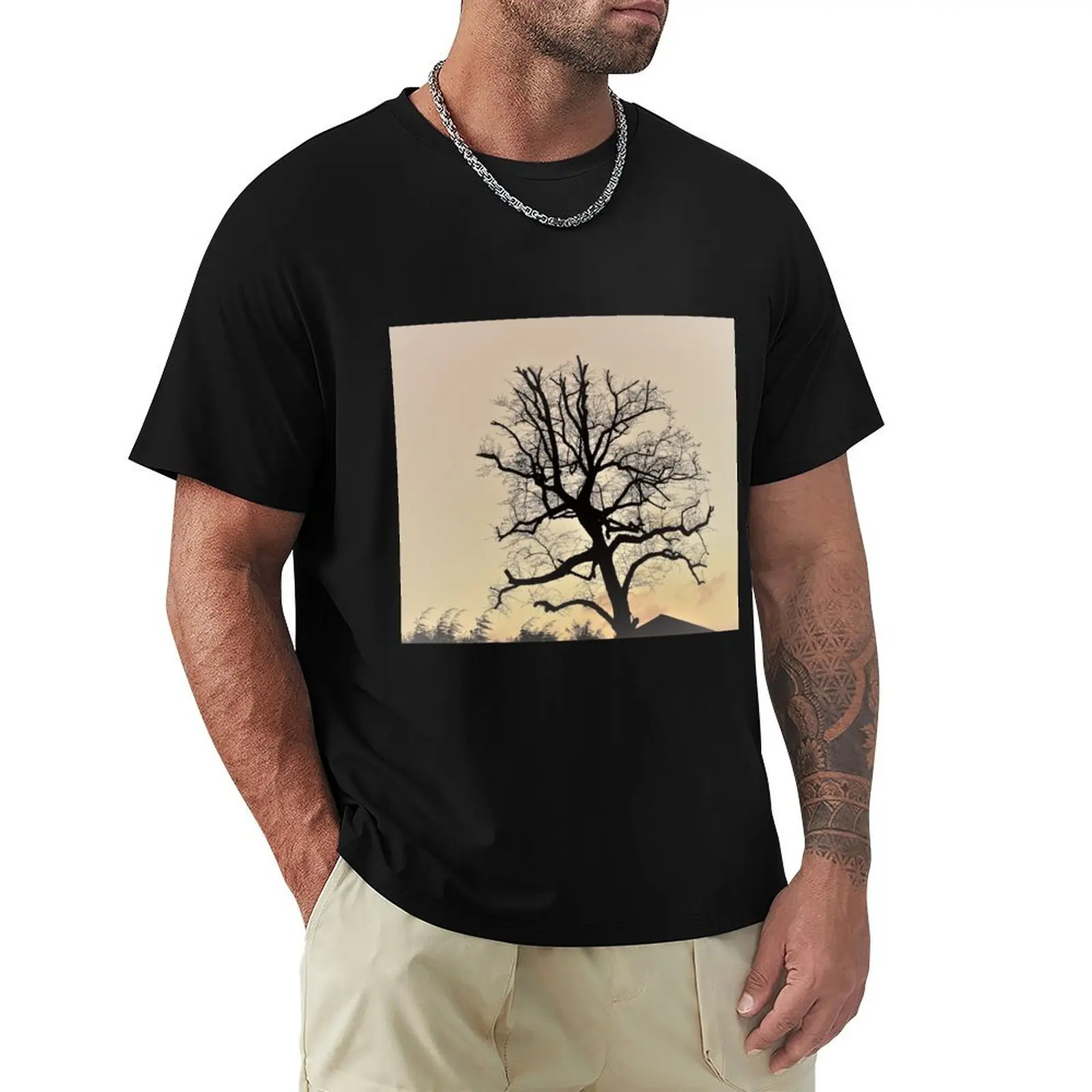 

A Winter Tree T-Shirt Short sleeve tee shirts graphic tees customs animal prinfor boys men clothes