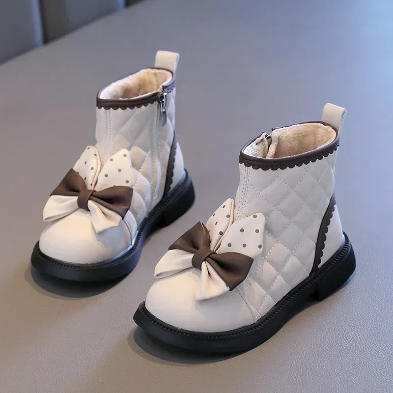 Cute Rabbit Ears Children Boots for Princess Girls Winter