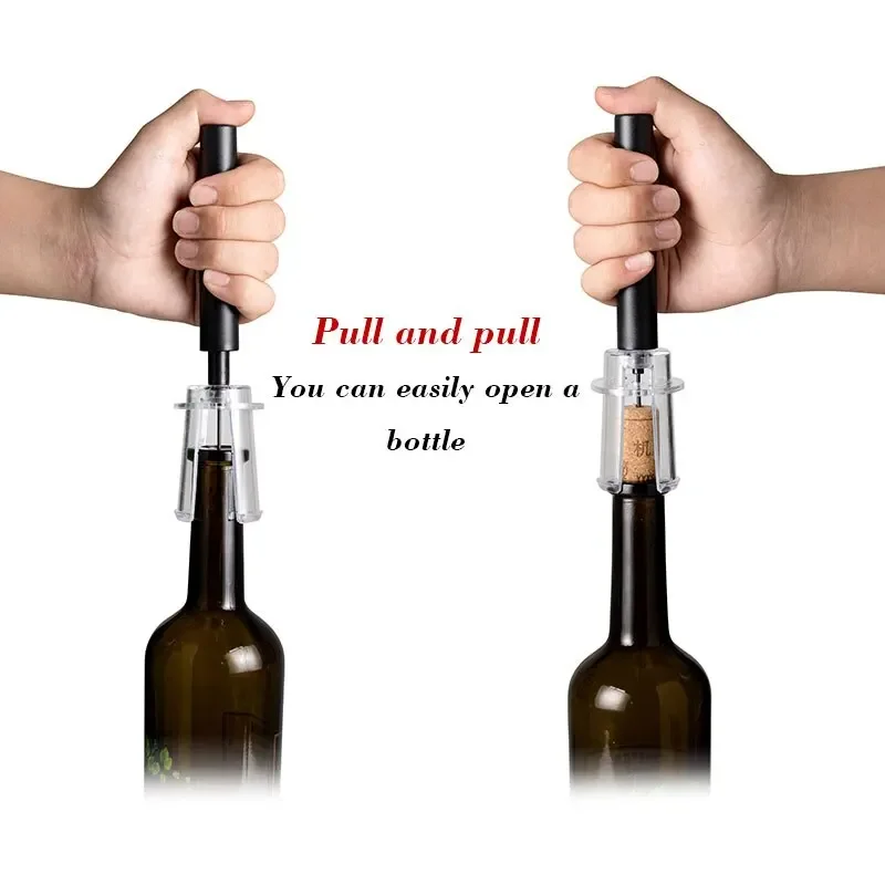 Wine Opener Air Pump Pressure Vacuum Wine Bottle Corkscrew Stainless Steel Pin Type Cork Out Tool Opener Bar Accessories bottle opener