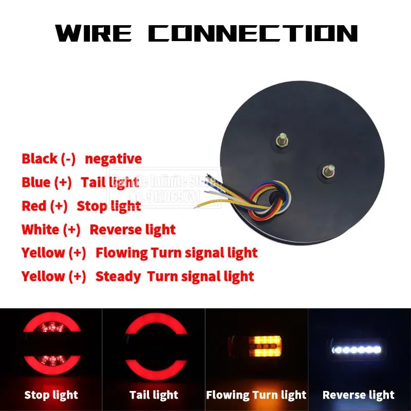 1/2/4pcs 12V 24V LED ƮϷ Ʈ   Ʈ  극ũ  ڵ Ʈ ĳ 帣 ȣ