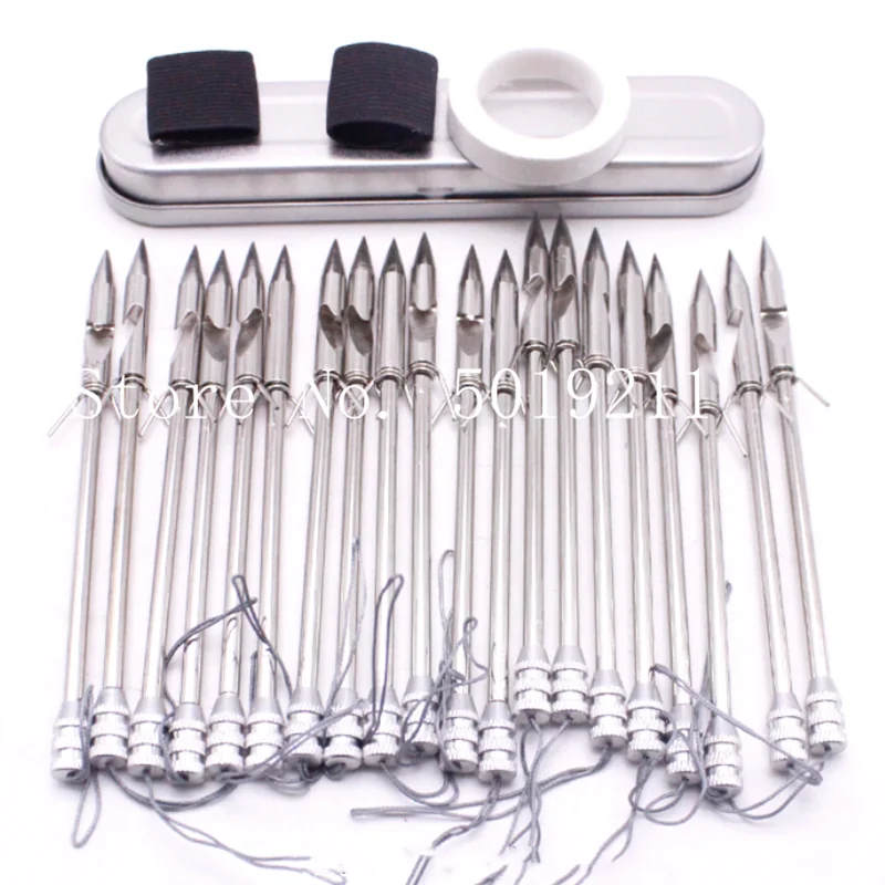 Ikappy Harpune Dart Set - 10-tlg. Edelstahl Kugel Darts Für Slingshot & Angelgerät