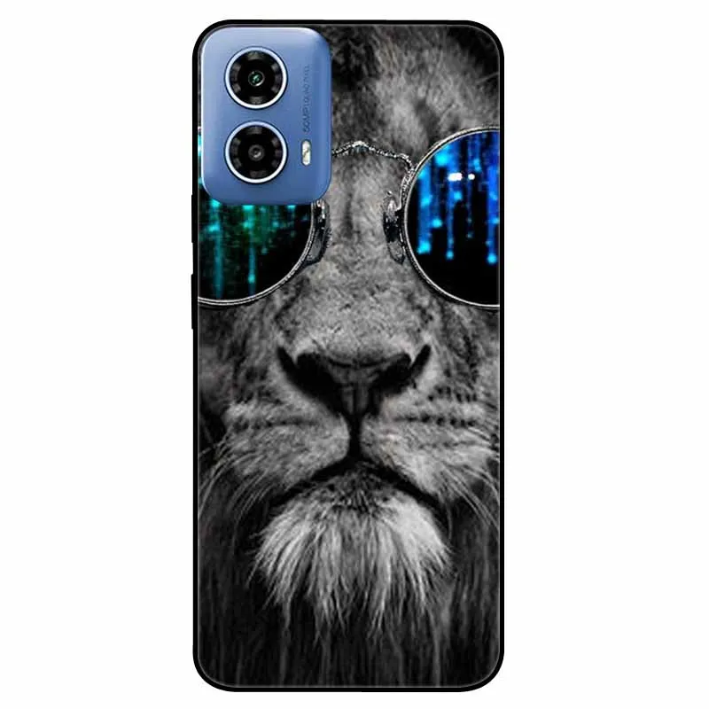 Soft Silicone Fashion Animals TPU Bumper Luxury Phone Case with Painted Design