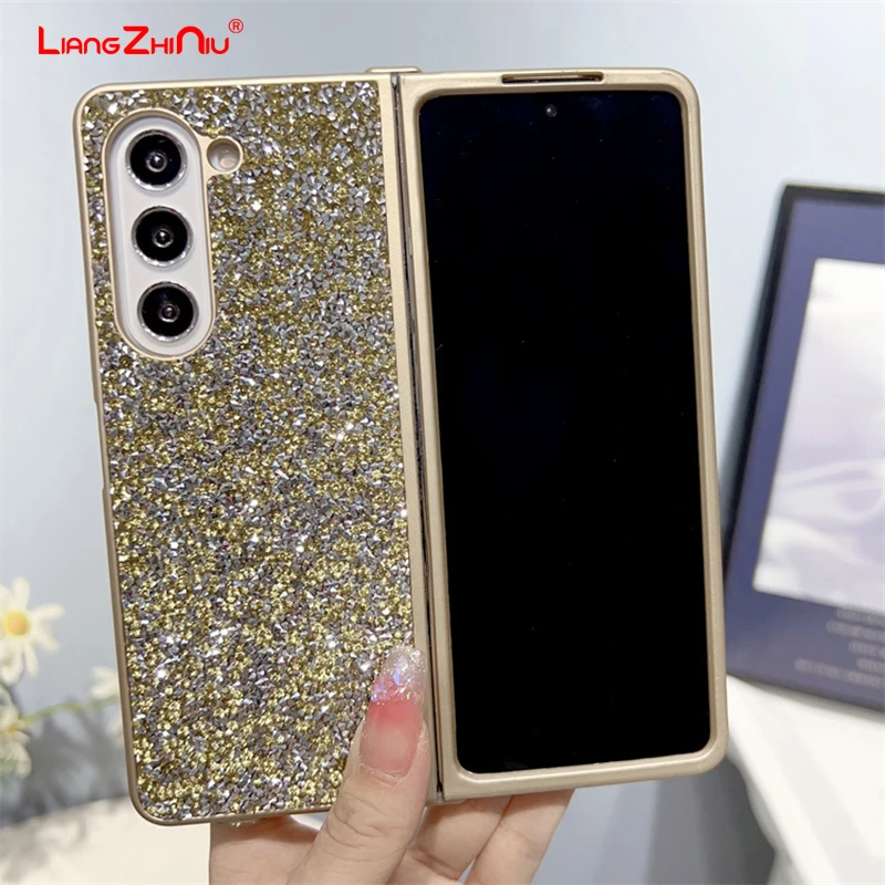 

For Samsung Galaxy Z Fold5 Phone Case Z Fold4 Luxury Diamond Glitter Full Cover Tpu Protective Case Z Fold3 Folding Phone Case