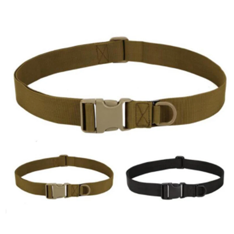

Army Style Combat Belts Quick Release Tactical Belt Fashion Black Men Canvas Military Waistband Outdoor Hunting Cycling 116.5cm