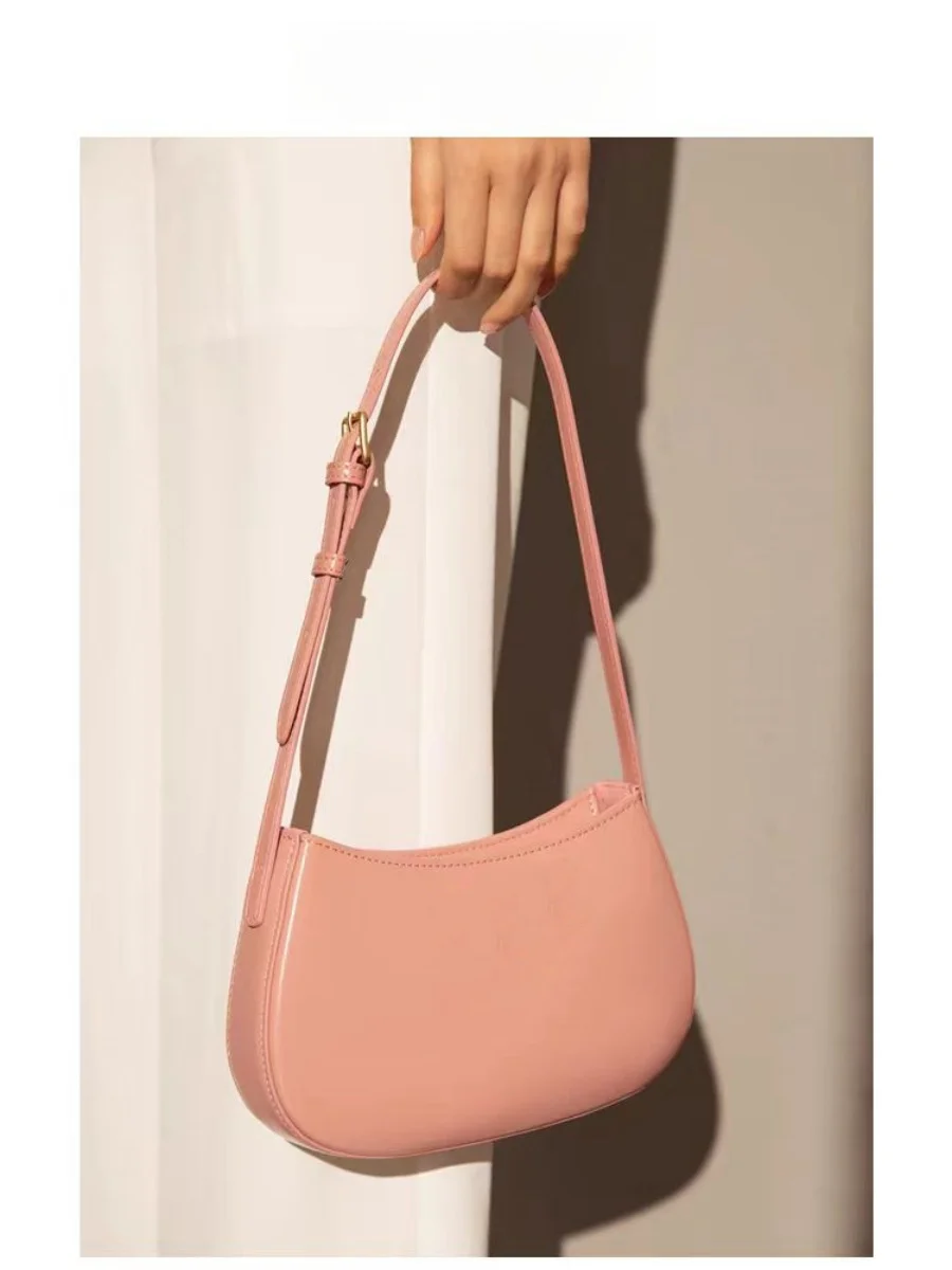 

Classic Underarm Bag 2024 New Saddle Bag Genuine Leather Women's Bag One Shoulder Crossbody Bag Small Bag Women's Bag