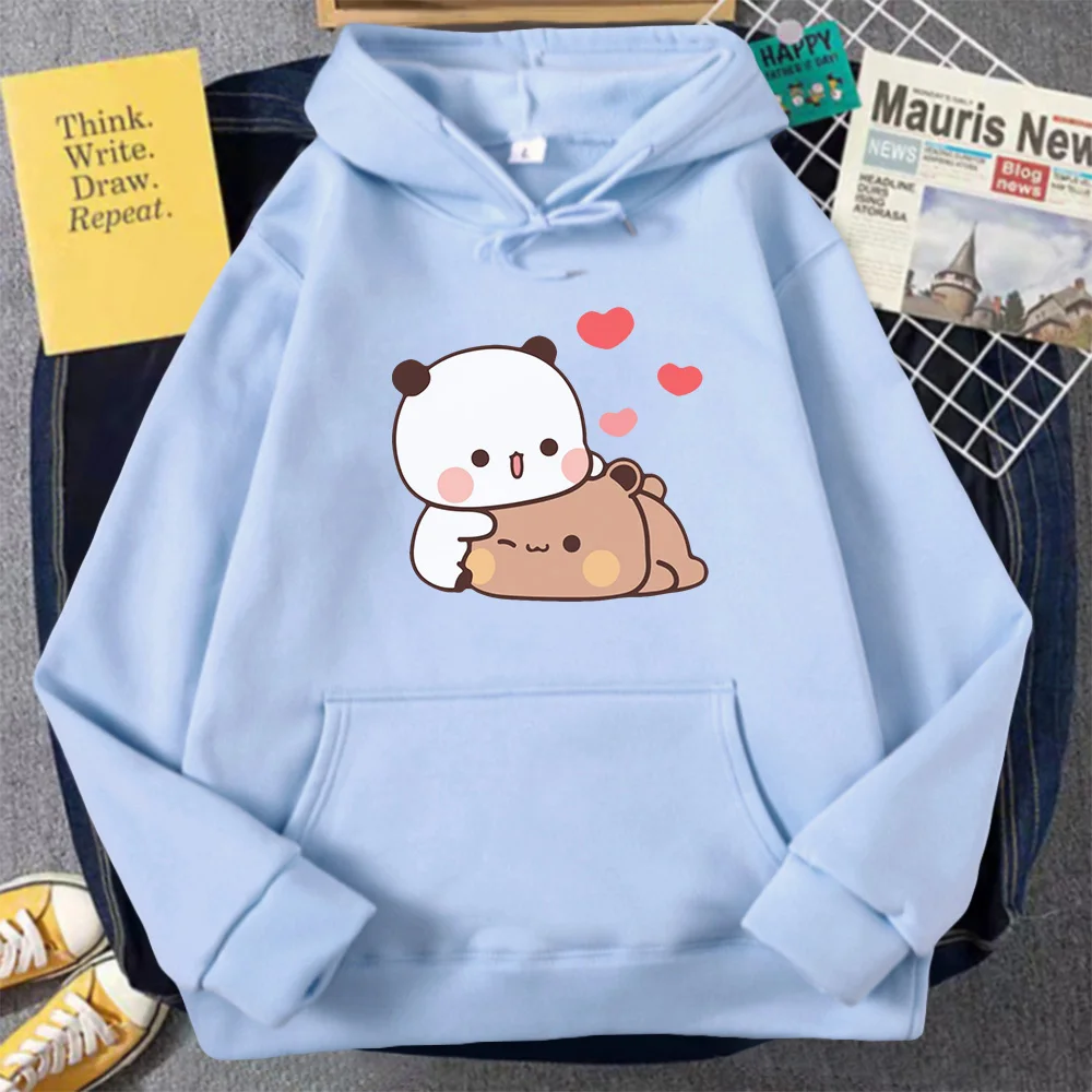Sudadera con capucha de dibujos animados de oso Panda para mujer