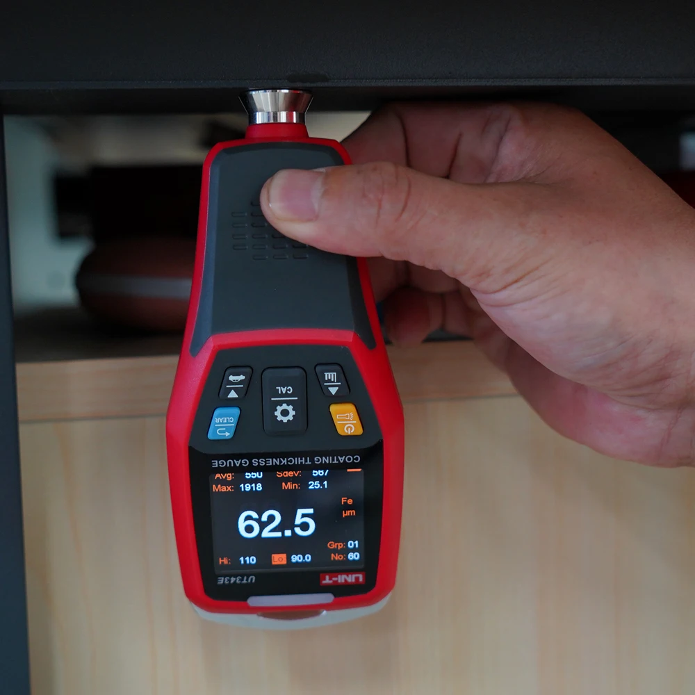 UNI-T UT343E Coating Thickness Gauge 0-2000&micro;m Car Film Paint Thickness Tester TFT Screen Display With Bluetooth
