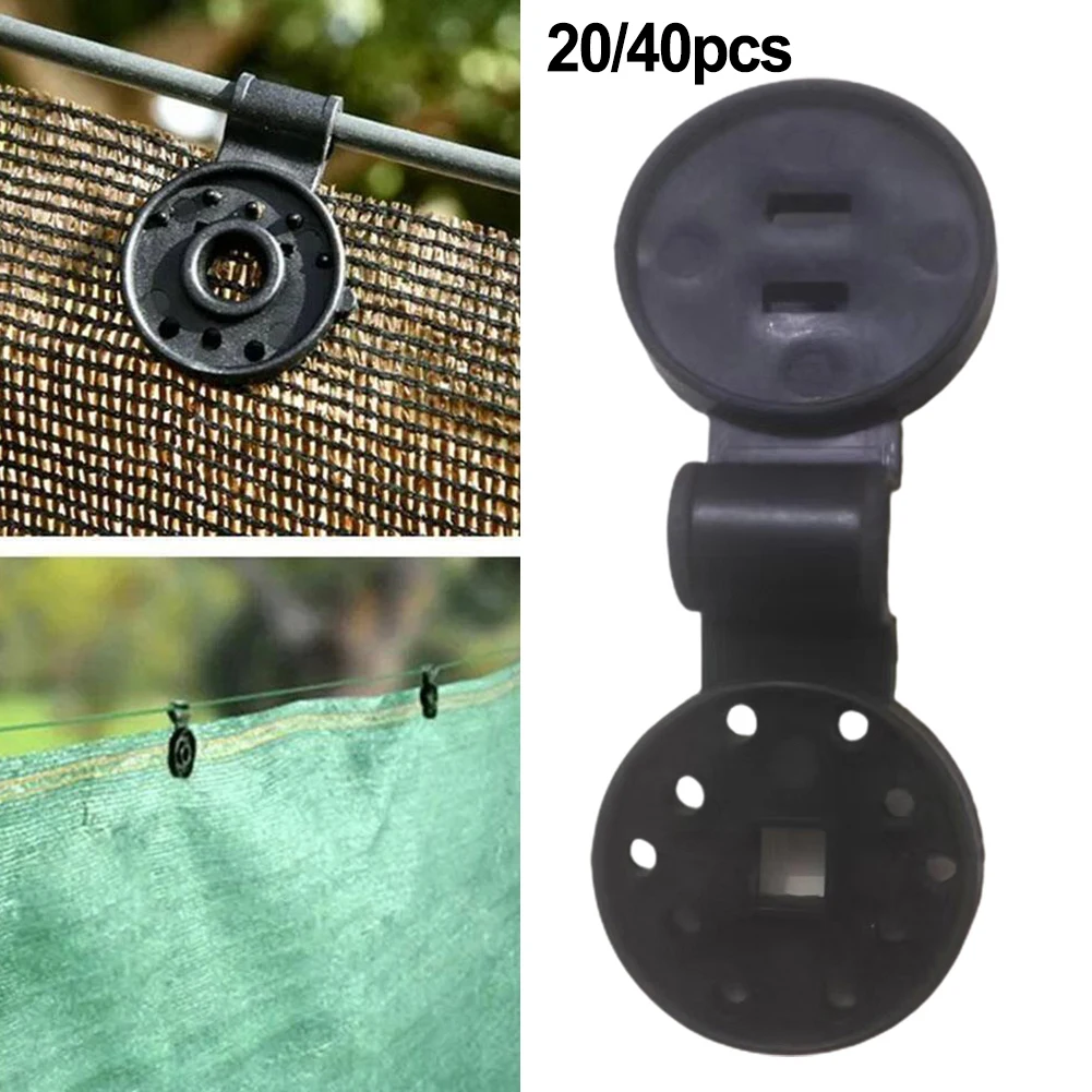 

20/40pcs Sun Shade Net Clip Greenhouse Film Fix Clamp Grommet Film Shading Net Clips Fence Netting Installation Hook Fixing Clip