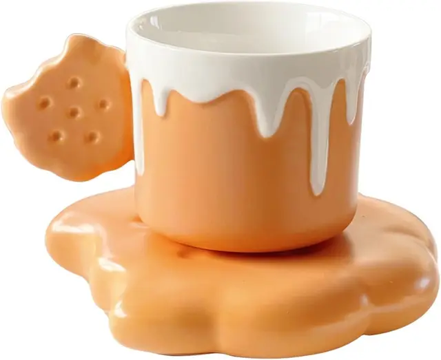 Ceramic mugs, mugs, coffee cups and teacups for  use, delicate cups, , mugs, biscuits, coffee cups and saucers, ceramic cups, hi 6