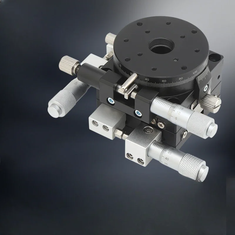 

XYR axis three-axis displacement platform LSP40/LS60/90/125 precision movement fine-tuning optical slide rotary table