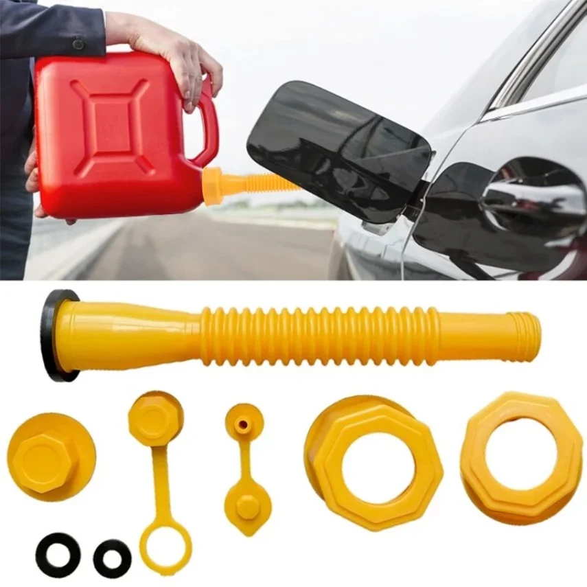 

1Set Universal Car Oil Filling Equipment Auto Plastic Anti-leak Gas Tank Refueling Oil Pipe Funnel Tools Sets Car Accessories