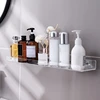 Acrylic Bathroom Shelves Wall Mounted Shower Shelve No Drilling Adhesive Thick Clear Storage & Display Shelves, Bathroom 2
