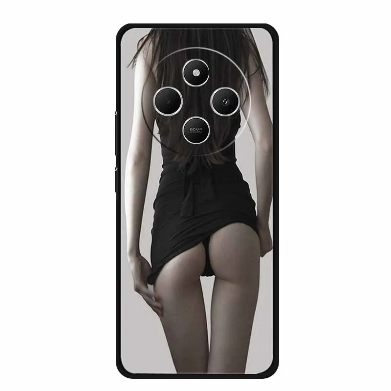 Sleek Black Silicone Shockproof Phone Case - Soft Protective Back Cover