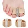 Gel Bunion Toe Separator W/Fabric Lining for Big Toe,Silicone Toe Spacers Breathable Toe Corrector Protector for Overlapping Toe 1