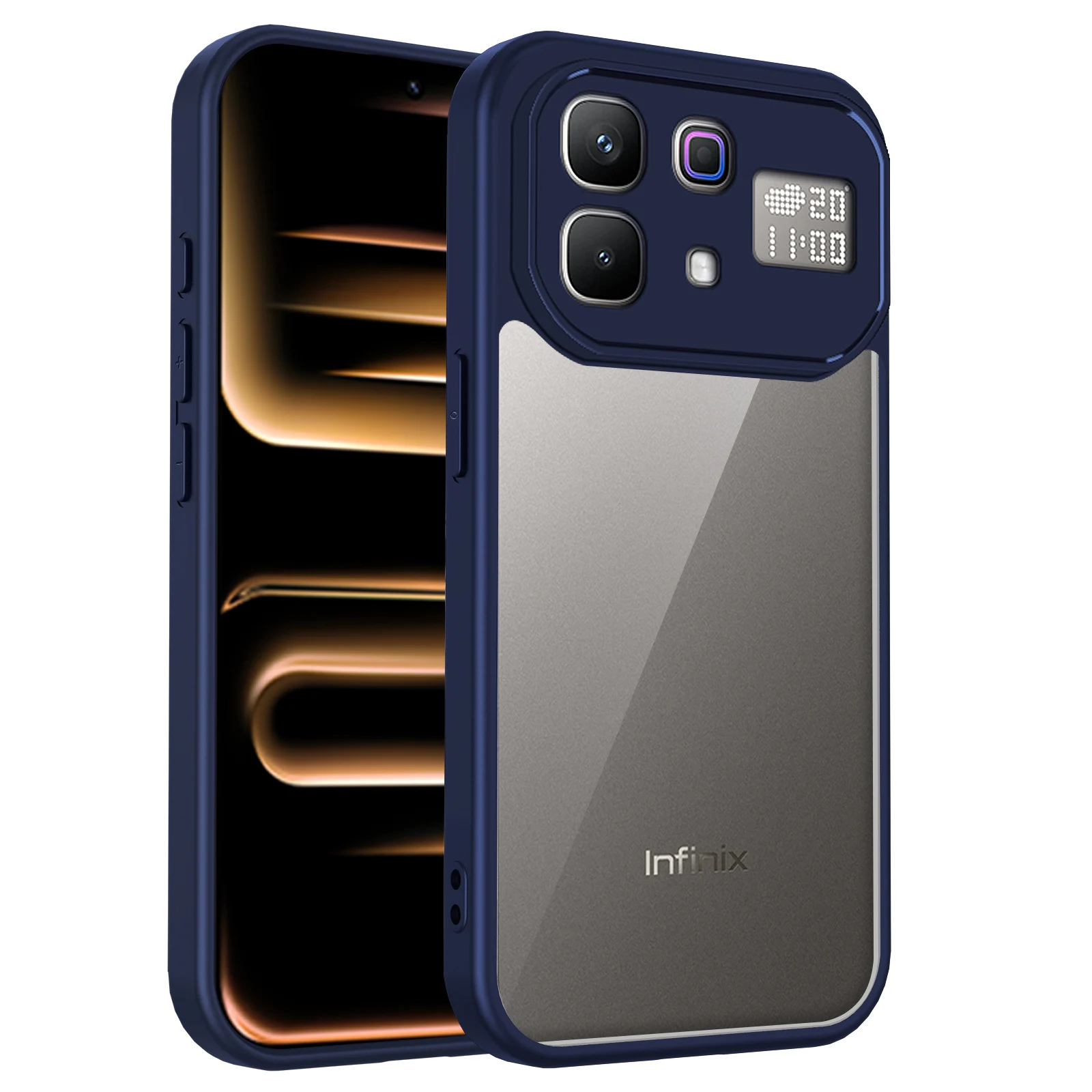Clear Matte Back Air Cushion Silicon Bumper Case