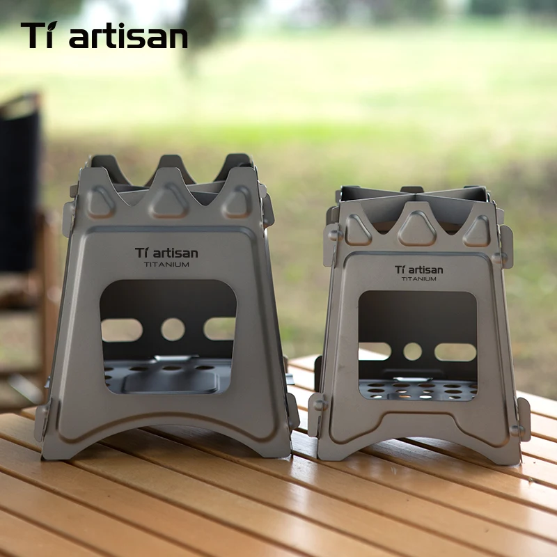 Tiartisan Titanium Outdoor Foldable Wood Stove Tiartisan Titanium Outdoor Foldable Wood Stove Camping Gear
