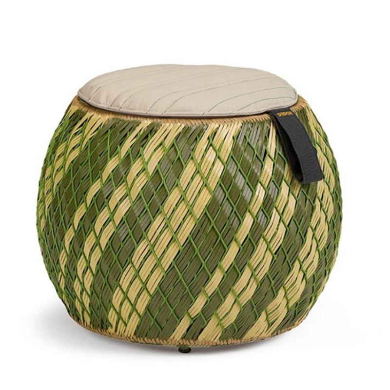 

Outdoor design wicker mini rattan stool chair