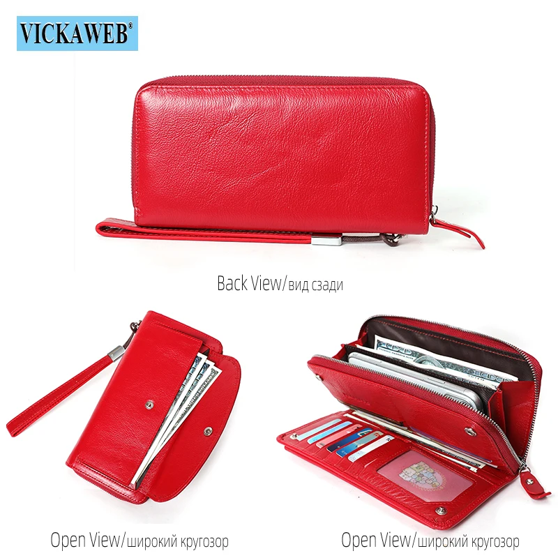 Billetera De Cuero Hecha A Mano Para Mujeres, Bolso De Mujer