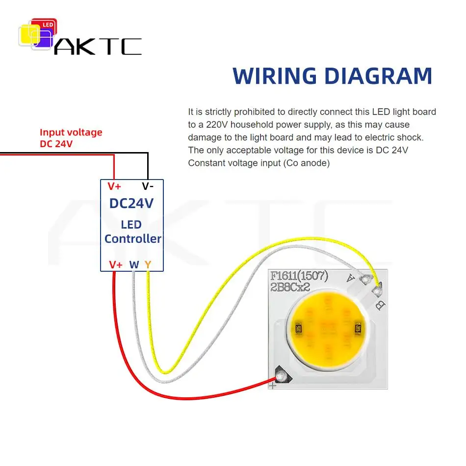 16*11mm LED COB Chip DC 24V 8W 12W BiColor Lamp Panel Warm 2700+White 6000K LED Spotlight Floodlight Downlight DIY Light Source led flood light led lamp led light panel