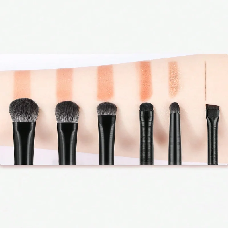 6 Piece Vegan Eye Makeup Brushes Set