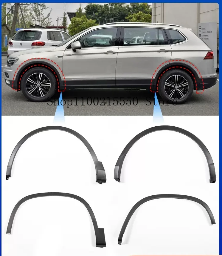 

Wheel Eyebrow Protector Sticker Wheel-arch Eyebrow Arch Decorative Scratch Proof Kit For VW Volkswagen Tiguan 2009-2021