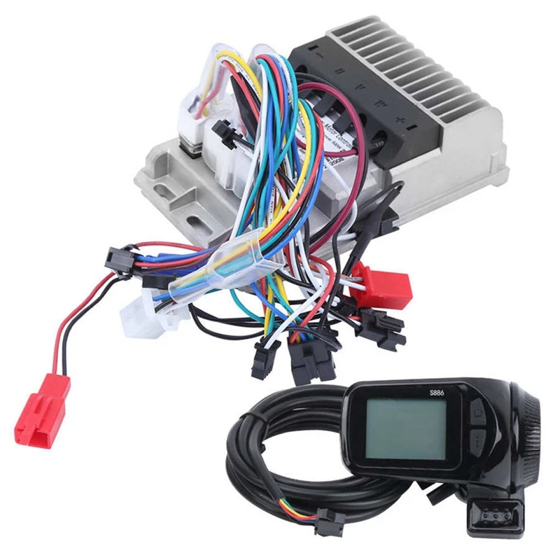 36v-48v-500w-electric-bicycle-tricycle-motorcycle-3-mode-sine-waves-speed-brushless-controller-lcd-display