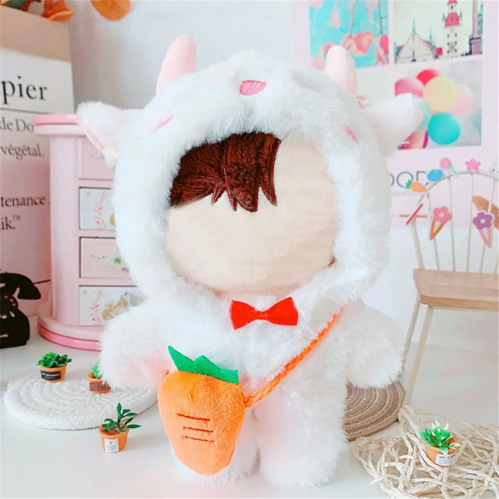 20cm Cotton Doll Clothing Animal Jumpsuit Series Handmade Cartoon Clothing Plush Dolls Cute Baby Clothes Hoodies Outfits barbie doll clothes,doll clothes,doll clothes accessories,doll accessories,plush doll accessories