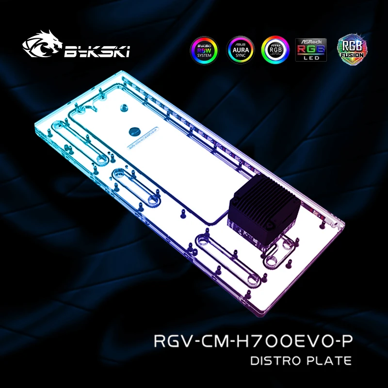 Bykski Piastra Distro Di Raffreddamento Ad Acqua Per Cooler Master Haf 700Evo, Serbatoio Acrilico Res Pump Waterway Board Rgv-Cm-H700Evo-P