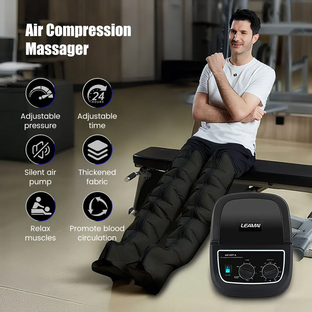 6 Cavity Lyphatic Drainage Air Copression Leg Assager, Electric Leg