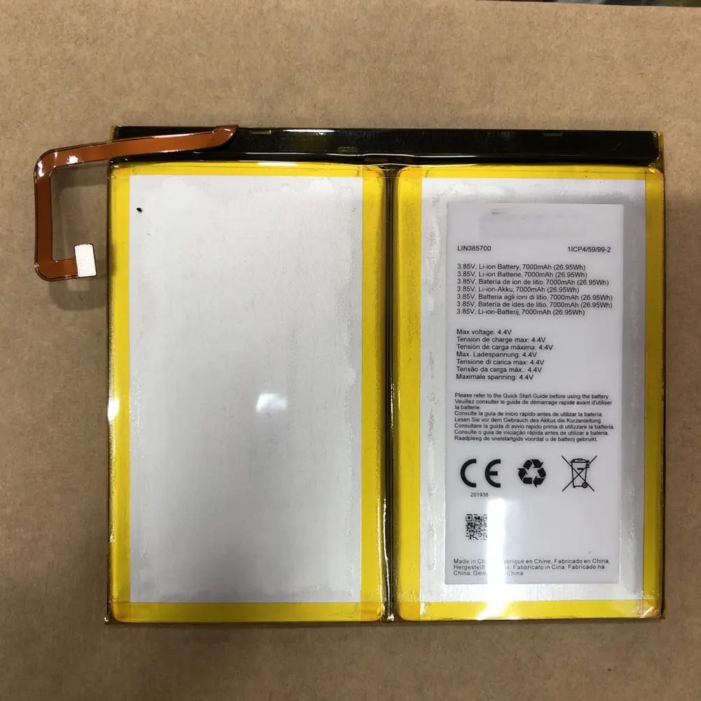 

Аккумулятор для планшета CROSSCALL LIN385700, 7000 мАч, 3,85 В, Вт/ч