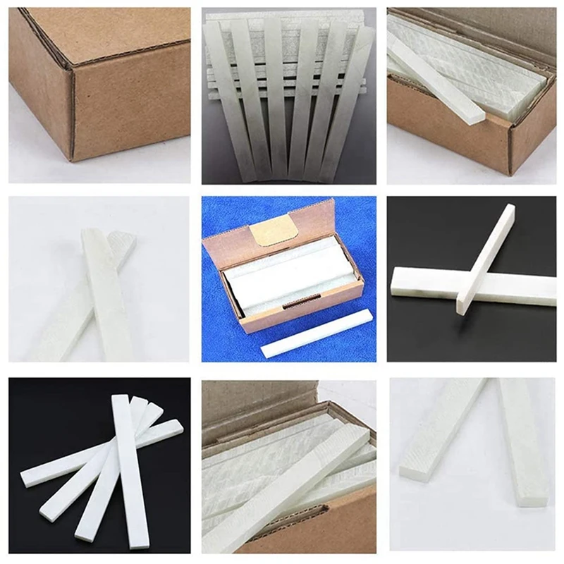 Flat White Soapstone Pens 60 Pack Soapstone Refills Professional Quality For Welders & Textile Marking Tools