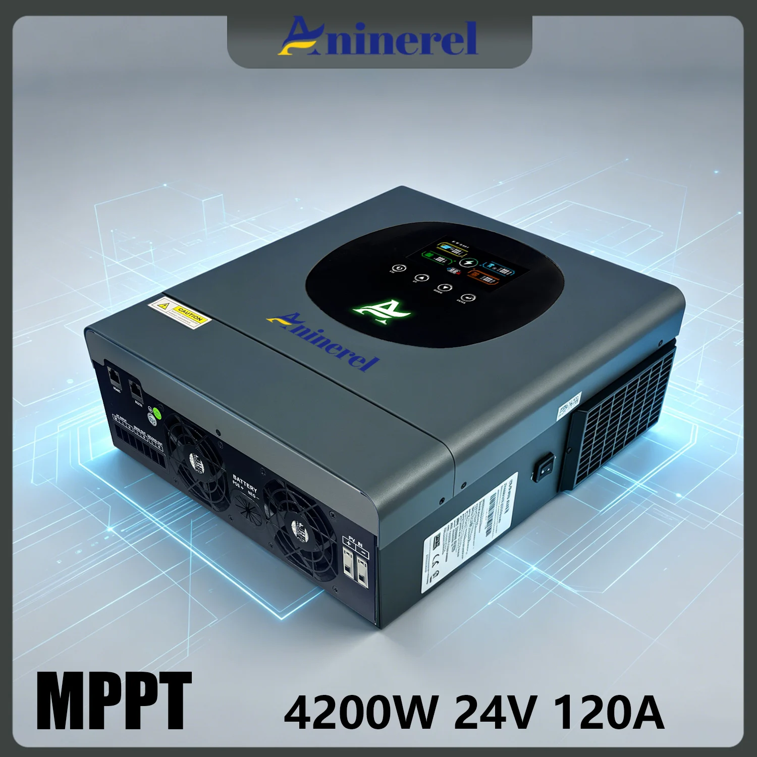 Aninerel 4200W 6200W MPPT 하이브리드 태양광 인버터 LCD 디스플..