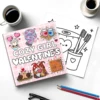 COZY GIRL VALENTINES Coloring Book for Adults Cute Drawing Book Perfect Gift for Party and Birthday 3