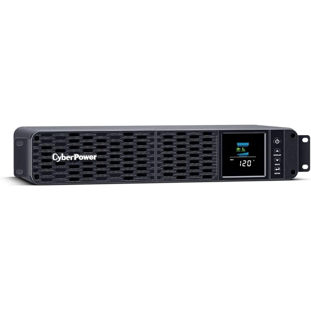 CP1500PFCRM2U PFC Sinewave UPS System, 1500VA/1000W, 8 Outlets, AVR, Short Depth 2U Rackmount 3