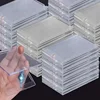 1/10Set 35Pt Strong Magnetic Card Holders Case Clear Acrylic Stands for Kpop 3inch Sports idol Photo Card Trading Display Sleeve 2