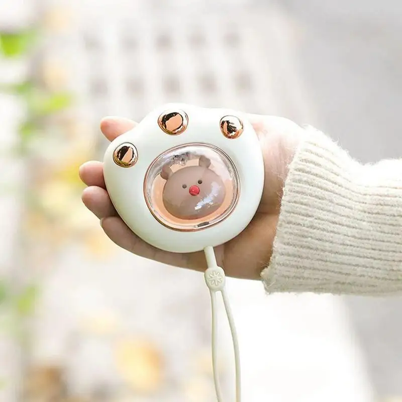 Cute Cat Paw Hand Warmer Winter Mini Hand Warmer Heating Pad USB Rechargeable Pocket Cartoon Electric Heater