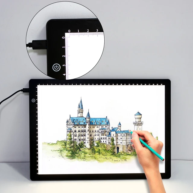 A4 LED Light Pad for Diamond Painting, USB Powered Light Board Digital  Graphics Tablet for Drawing Pad Art Painting board - AliExpress