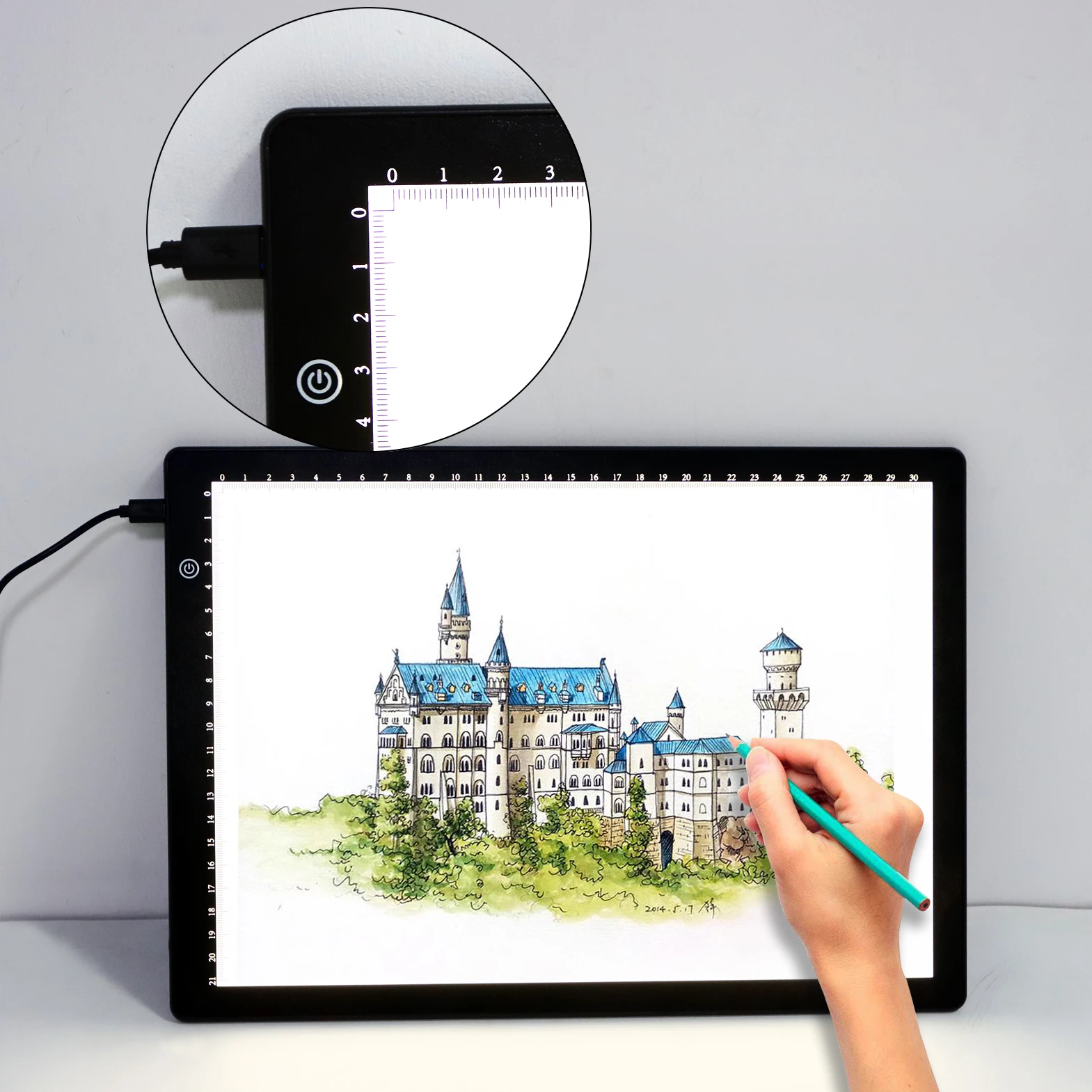 Desenho a4 Tablet Wacom Digital Gráfico Tablet Led Pintura Diamante Placa de Almofada de Luz Portátil para X-ray Film Viewer Novo