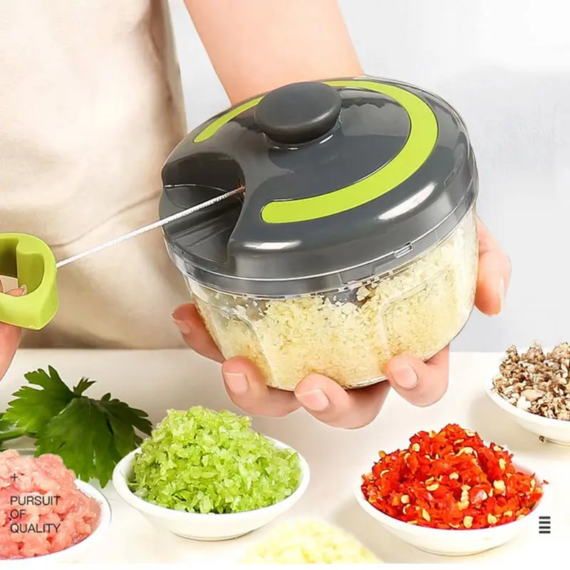 Manual Meat Grinder Hand-pulled Vegetable Cutter 500ml/900ml Kitchen Tools Hand Mixer Chop Meat Fruit Vegetable Wist Shredder meat grinder