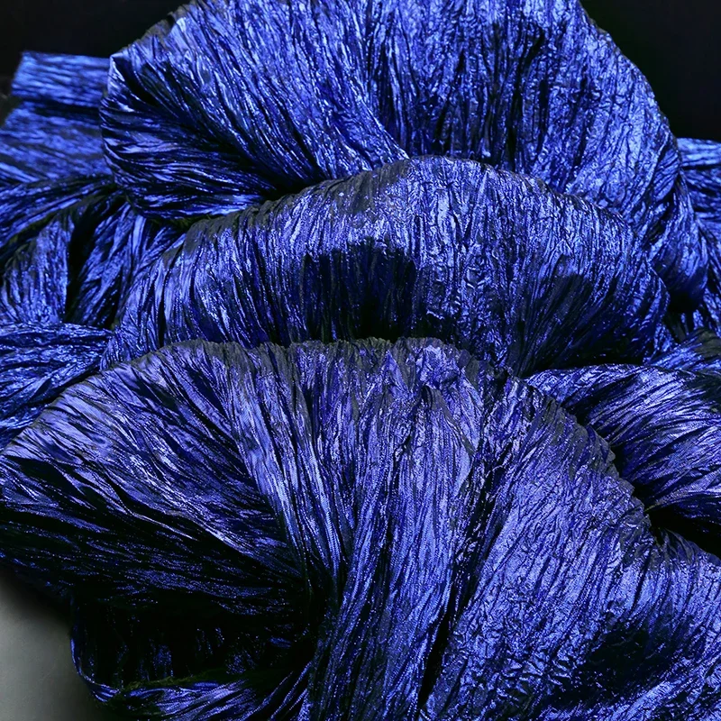 Hand-twisted Rope Wrinkled Irregular Pleated Fabric Texture Shape Masquerade Party Decoration Background Stage Costume Fabric