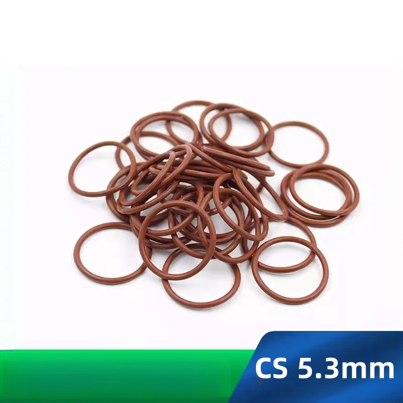 

Custom FKM O-rings CS 5.3mm Fluoroelastomer Gasket Chemicals Oils High-temperature Corrosion Resistance Brown