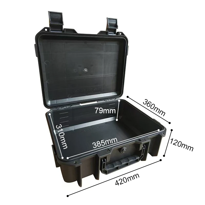 Protective Hard Case,Portable Rectangular Outdoor Toolbox,Photography Storage box,Durable Plastic Tool Case With Secure Latches 5