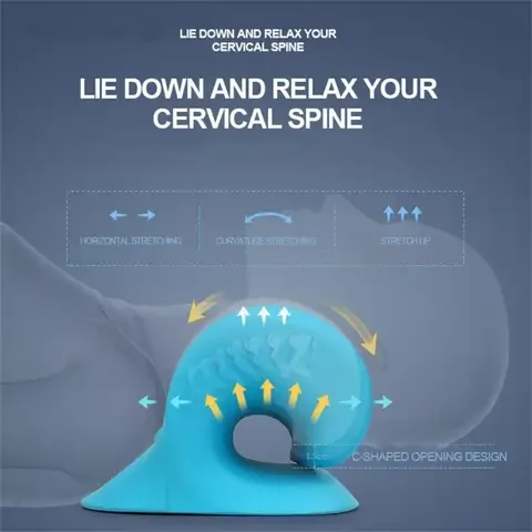 

Pu Cervical Vertebra Massage Pillow Neck Shoulder Stretcher Relaxer Cervical Shoulder Pain Relief Tool Ergonomic Design Pillow