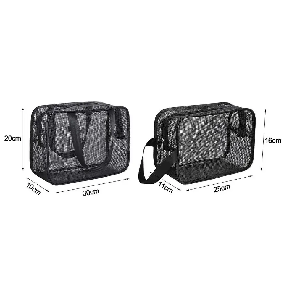 Sac De Voyage Suspendu CHAPS - Toile Noire Pliable Pour Cosmétiques Et Rangement