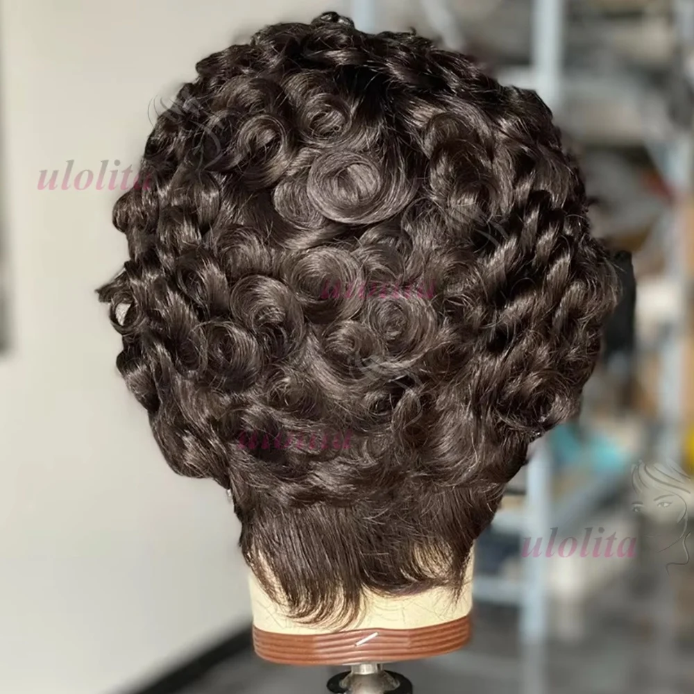 13X4 HD Full Frontal Wig Short Bob Human Hair Wigs For Women Glueless Lace Wig Preplucked Hairline - Image 4