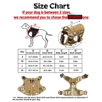 Military Large Dog Harness Collar Leash Bags Patches Set Pet Malinois Training Vests Tactical Dogs Harnesses Accessories 2