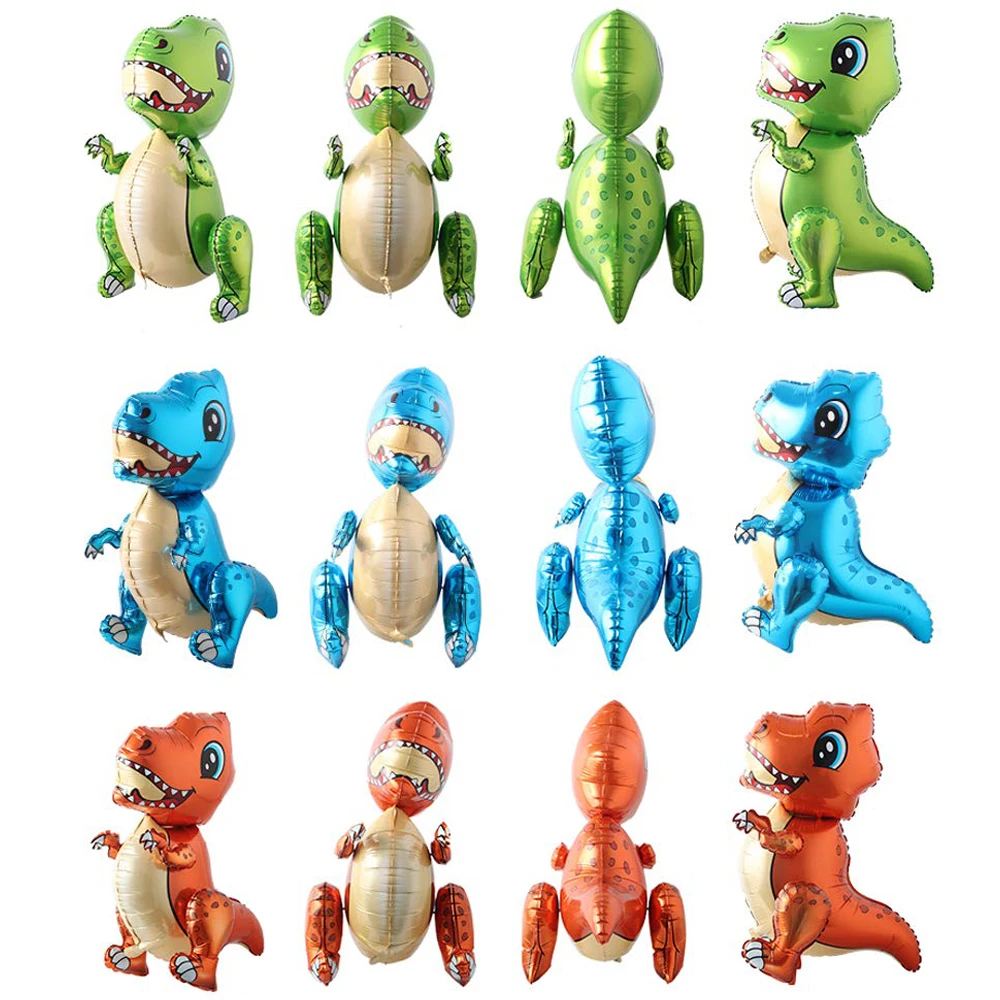 Riesige Folien-Dinosaurier Selbststehende Ballons für Kinder Jungen Mädchen Fröhliche Dino-Themen-Geburtstagsparty Safari-Tier Dekorationszubehör – Detail 12