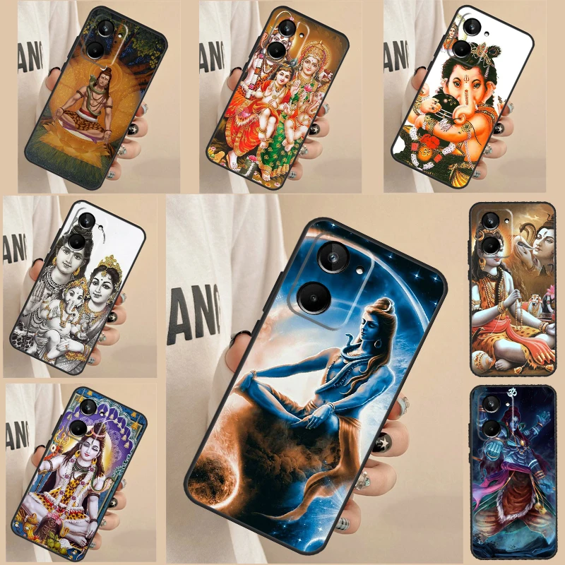 God Diety Hindu Ganesha Shiva Case Per Realme 11 9 10 Pro Plus Gt Neo 5 3 2 T C11 C15 C25S C21Y C30 C31 C33 C35 C53 C55