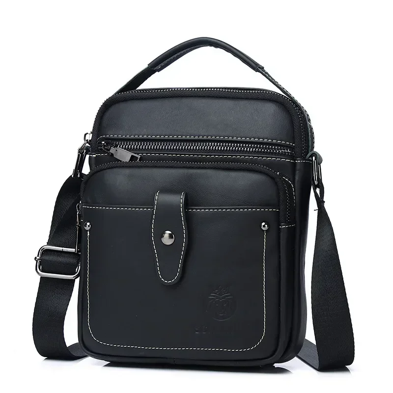 

Brand 2023 New Men's Bags 100% Genuine Leather Fashion Shoulder Bag husband Large Capacity Men handbag Messenger tote bag